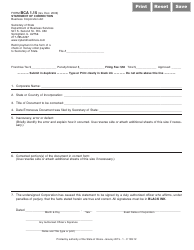 Document preview: Form BCA1.15 Statement of Correction - Illinois