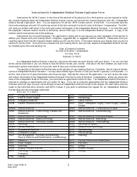 DWC Form 9768.10 Independent Medical Review Application - California, Page 2