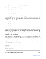 Audit Engagement Letter Template, Page 2