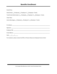 Benefits Enrollment Template, Page 5