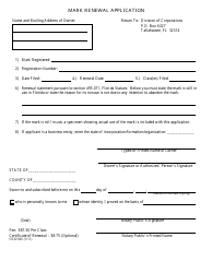 Form CR2E005 Mark Renewal Application - Florida, Page 2