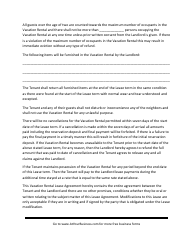 Vacation Rental Lease Agreement Template, Page 3