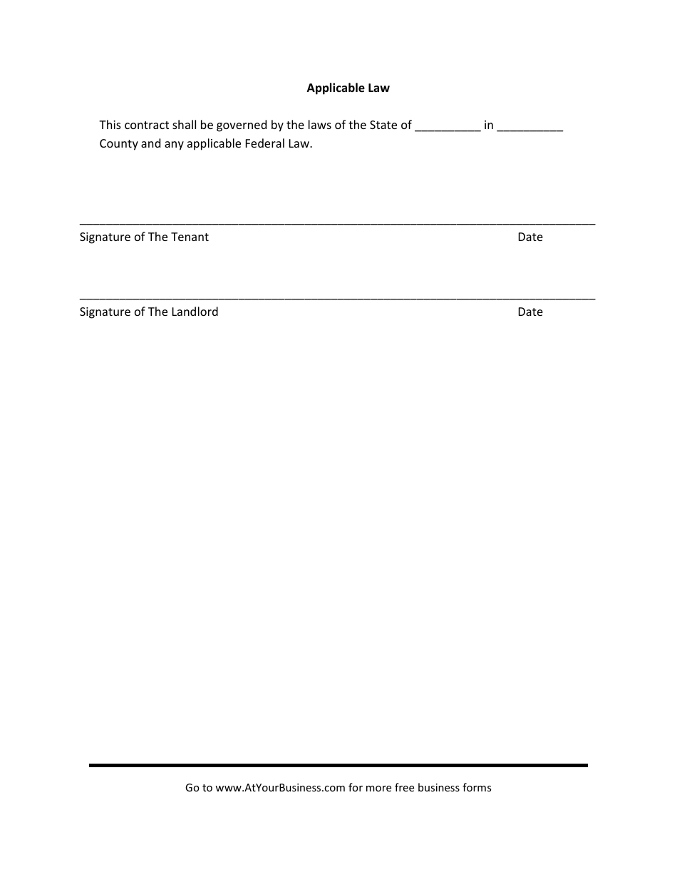 Vacation Rental Lease Agreement Template, Page 4