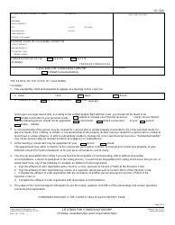 Form GC-320 Citation for Conservatorship - California