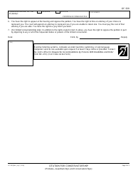 Form GC-320 Citation for Conservatorship - California, Page 2