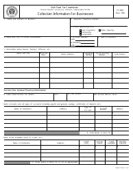 Form TC-803 Collection Information for Businesses - Utah