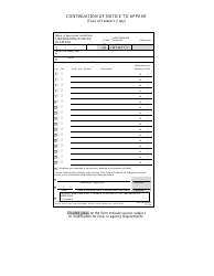 Form TR-106 Continuation of Notice to Appear - California