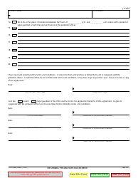 Form JV-622 Informal Probation Agreement - California, Page 2