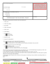 Document preview: Form JV-530 Certified Request for Pupil Records - Truancy - California