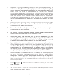 Hunting Lease Agreement Template, Page 2