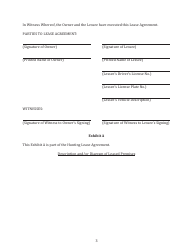 Hunting Lease Agreement Template, Page 3