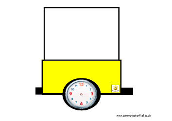 Visual Timetable Train With Blank Clocks Template, Page 12