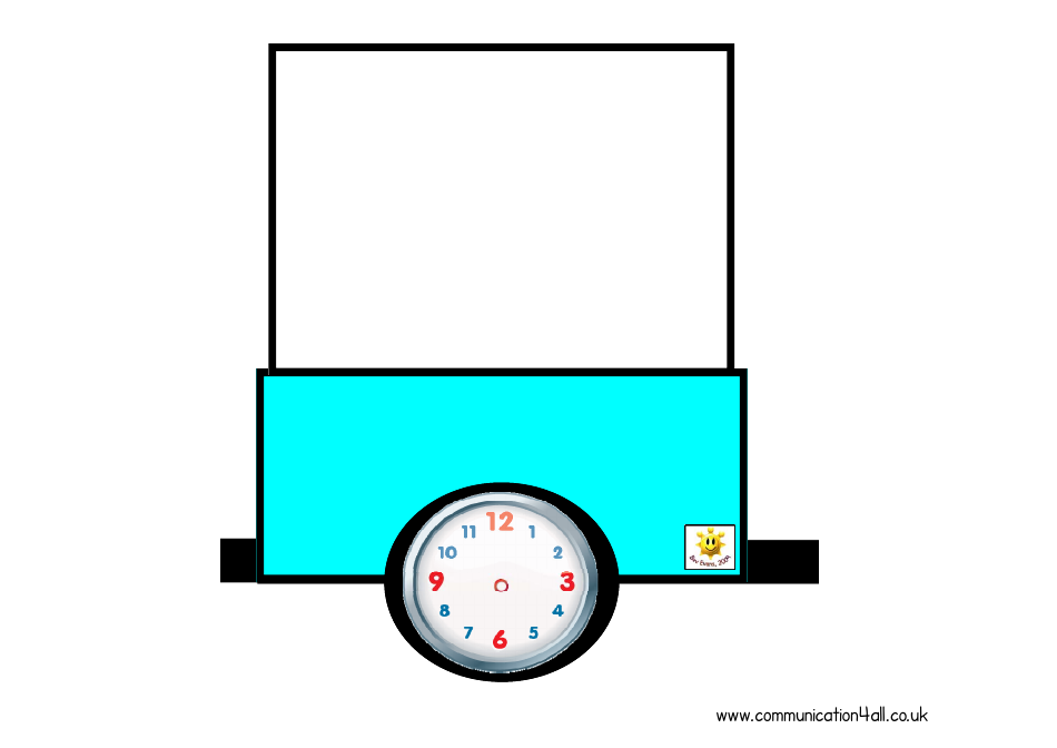 Visual Timetable Train With Blank Clocks Template, Page 13