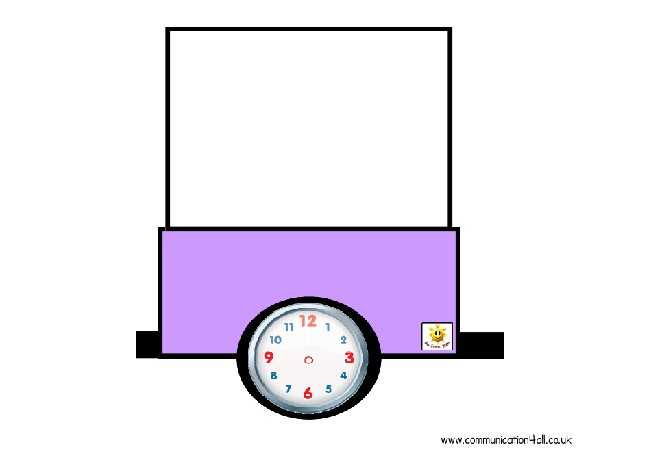 Visual Timetable Train With Blank Clocks Template, Page 14