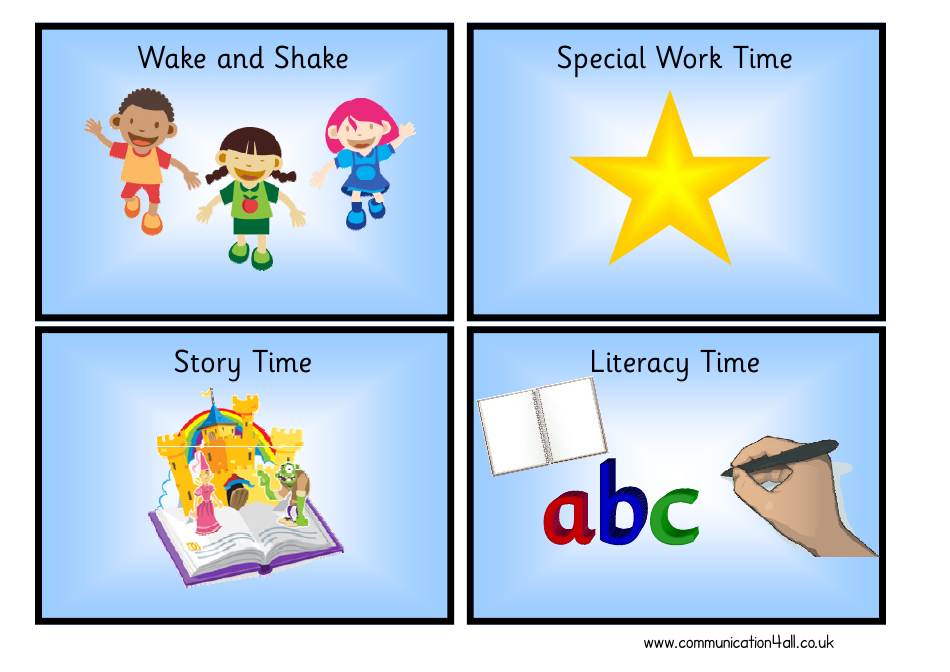 Visual Timetable Train With Blank Clocks Template, Page 16