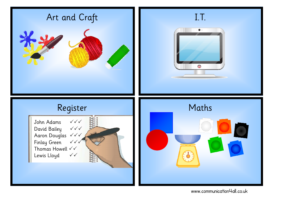 Visual Timetable Train With Blank Clocks Template, Page 17