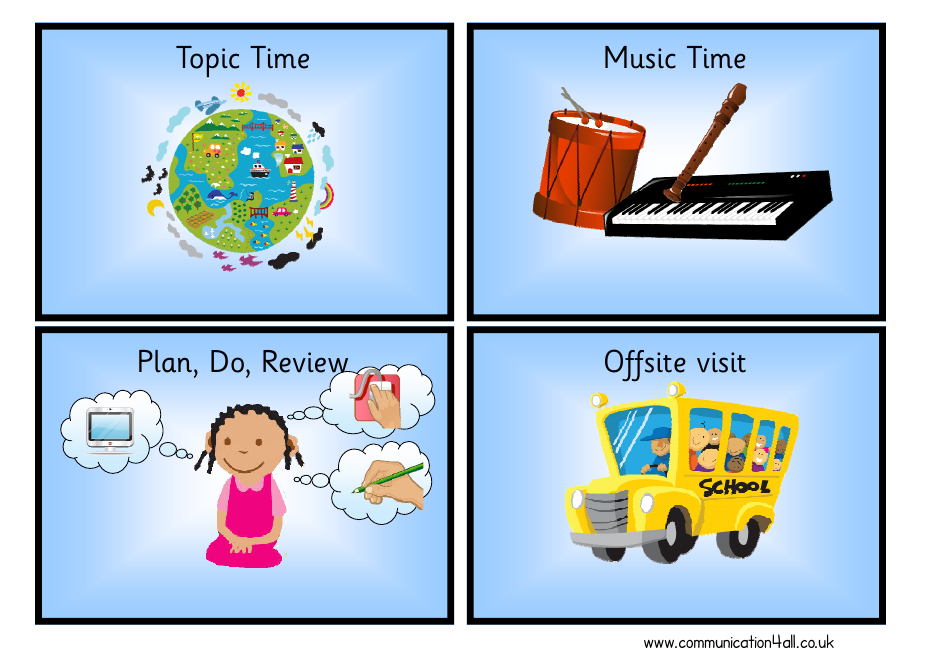 Visual Timetable Train With Blank Clocks Template, Page 20