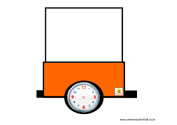 Visual Timetable Train With Blank Clocks Template, Page 4
