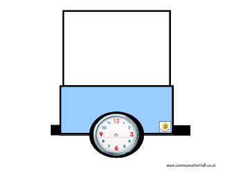 Visual Timetable Train With Blank Clocks Template, Page 5