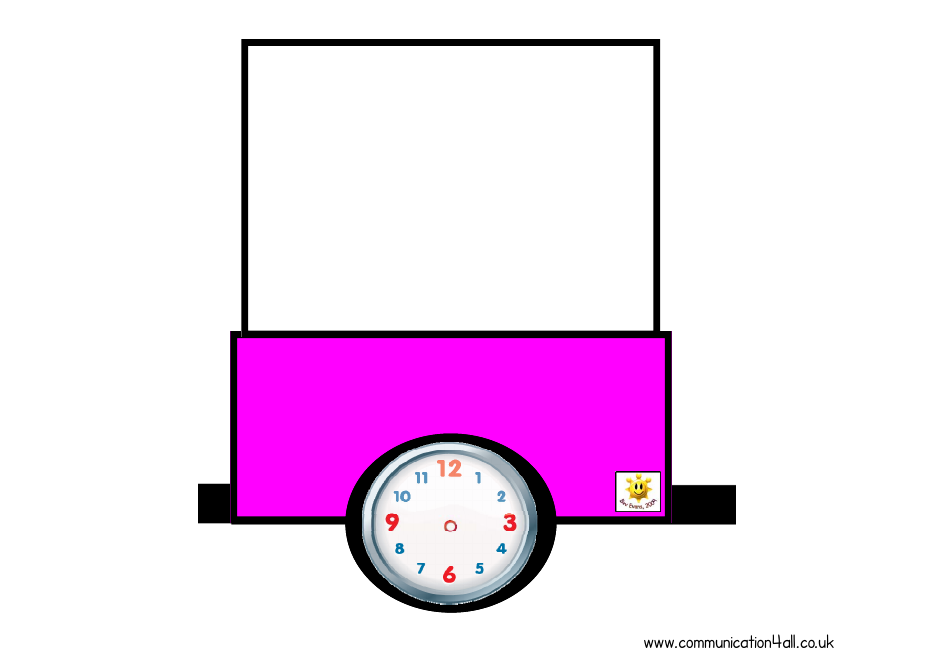 Visual Timetable Train With Blank Clocks Template, Page 7