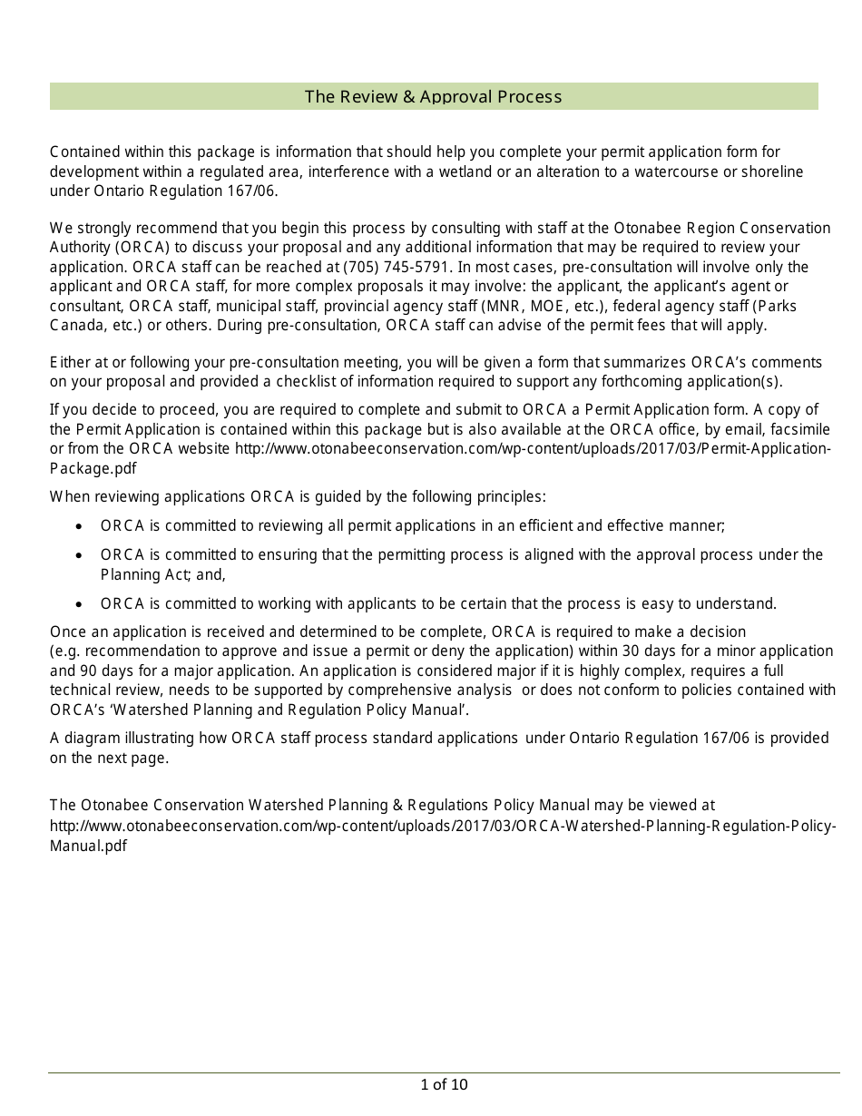 Permit Application Package - Otonabee, Ontario, Canada, Page 3