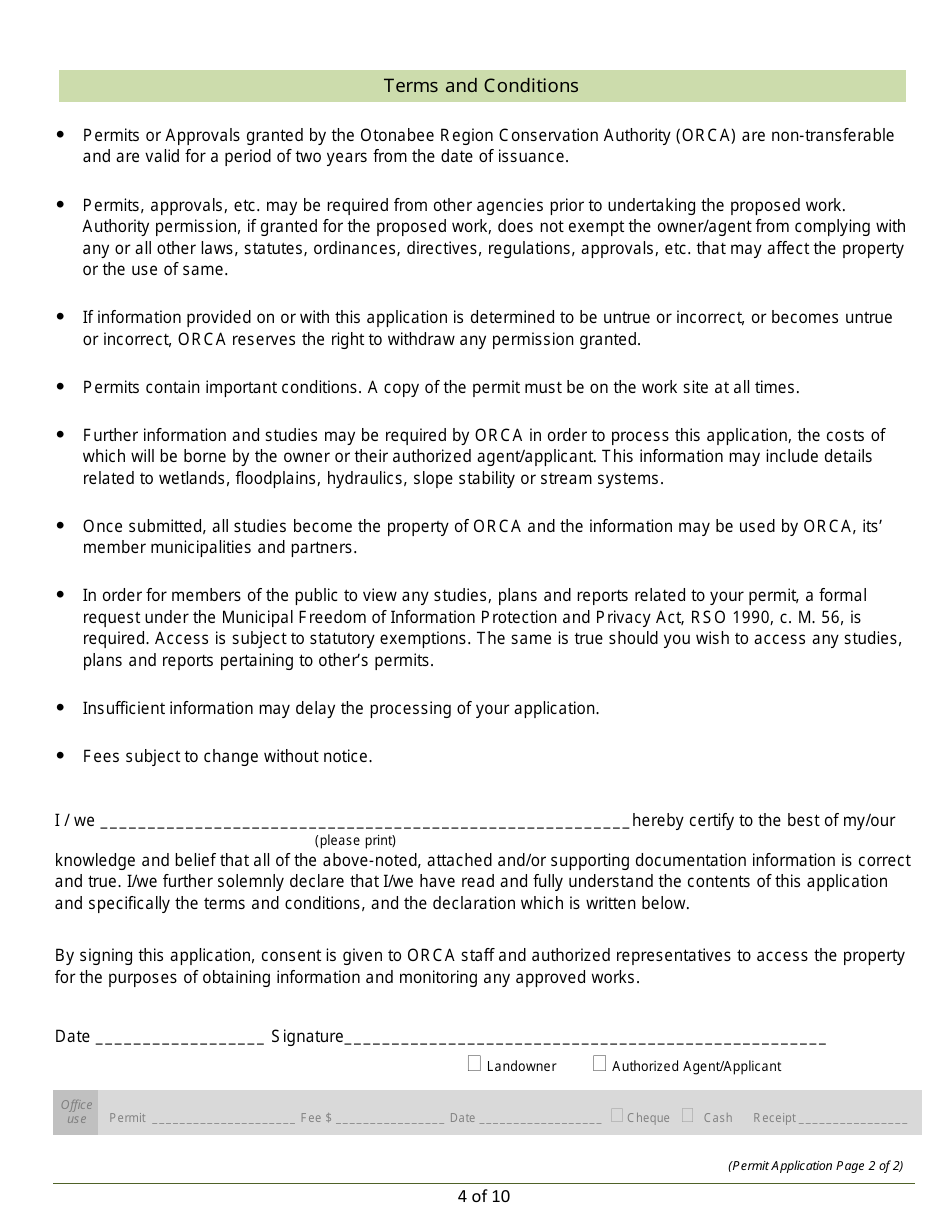 Permit Application Package - Otonabee, Ontario, Canada, Page 6