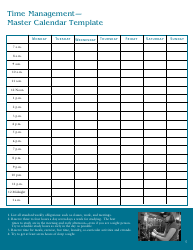 Time Management Tracking Sheet Template - Blue, Page 2