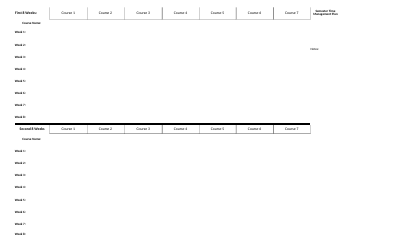 Document preview: Semester Time Management Plan Template