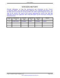 Sample Project Completion Report Form, Page 2