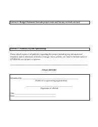 Project Final Report Form - Alabama, Page 2