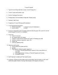 New Course Proposal Template - State University of New York, Page 3