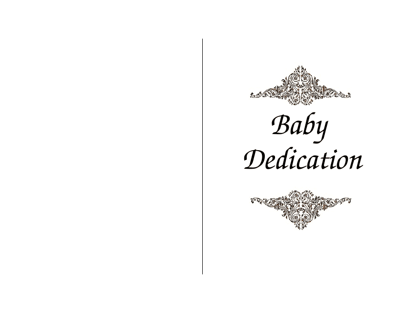Baby Dedication Certificate Template - Beautiful
