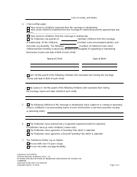 Uniform Domestic Relations Form 14 Petition for Dissolution of Marriage and Waiver of Service of Summons - Ohio, Page 2