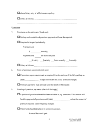 Form 10:410B Life Settlement Disclosure Document Part B - Kentucky, Page 3
