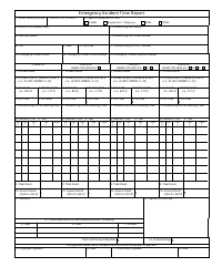 Document preview: Emergency Incident Time Report Form
