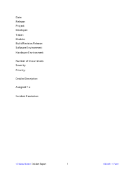 Incident Report Template, Page 3