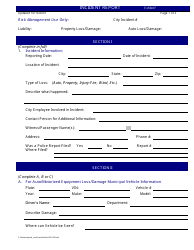 Document preview: Incident Report Template - Blue