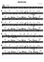 Document preview: Wayne Shorter - One by One Sheet Music