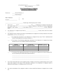 Form AOC21 Full or Partial Release of Judgment Liens by Judgment Creditor - Oklahoma