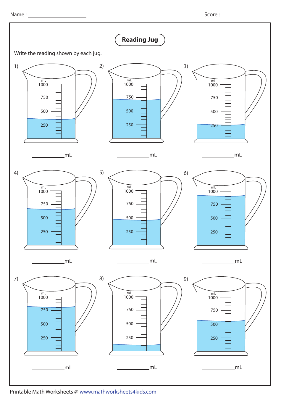 Preview of the Reading Jug Data Analyzing Worksheet With Answer Key document