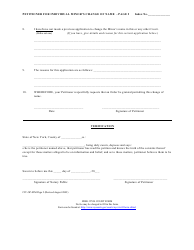 Form CIV-GP-82M &quot;Petition for Individual Minor's Change of Name&quot; - New York City, Page 2