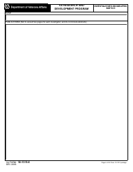 Document preview: VA Form 10-1315-6 Investigator's Biographic Sketch