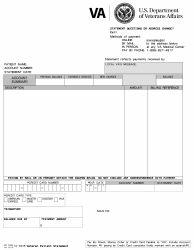 Document preview: VA Form 10-0246 Veteran Patient Statement