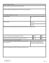 VA Form 10-0474 Application for Biospecimen Storage at a for-Profit Institution, Page 2
