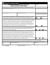 Document preview: VA Form 26-8731c Fuel and Heating Systems Inspection Report (Manufactured Home)