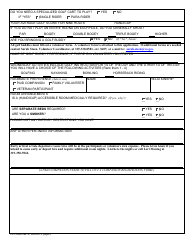 VA Form 0927b Participant Registration Application, Page 2
