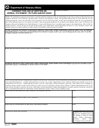 Document preview: VA Form 10002 Consent for Use of Written or Verbal Statement, Picture and/or Voice