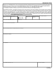 VA Form FL29-459 Request for Employment Information in Connection With Claim for Disability Benefits, Page 2