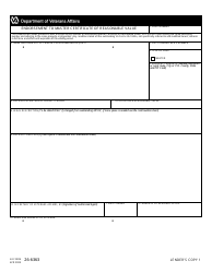VA Form 26-6363 Endorsement to Master Certificate of Reasonable Value