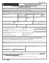 Document preview: VA Form 0928b National Veterans Summer Sports Clinic Registration Application